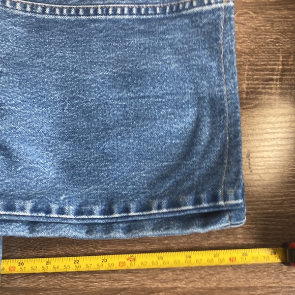 Mens EUC Wrangler Cowboy Cut Blue Denim Jeans Size 42x28 - Picture 8 of 10